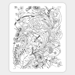 Bouquet of various flowers Sticker